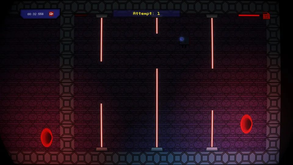 Red laser chapter with vertical laser beams